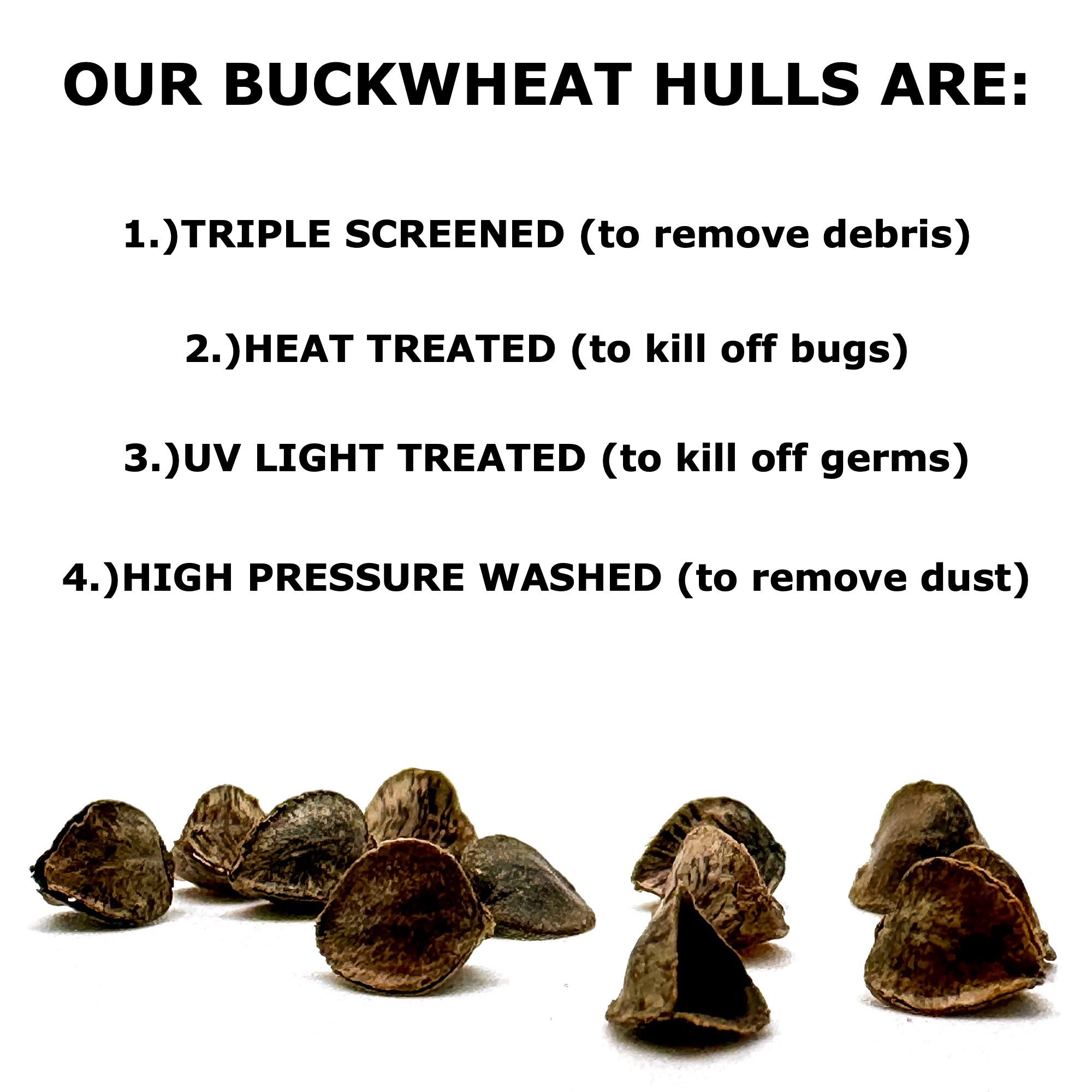 Buckwheat Hulls for use as Pillow Stuffing or Refill