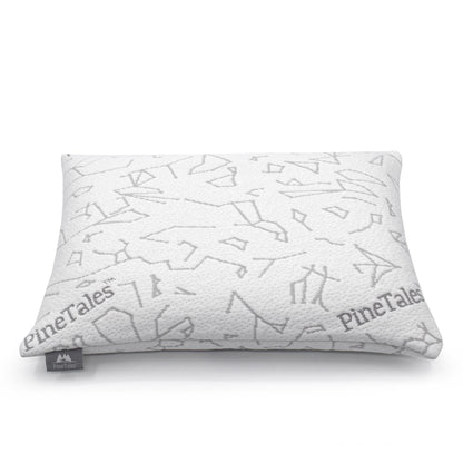 Hybrid Buckwheat Pillow with Memory Foam and Buckwheat Hulls Filling - Image Showing pillow from Front