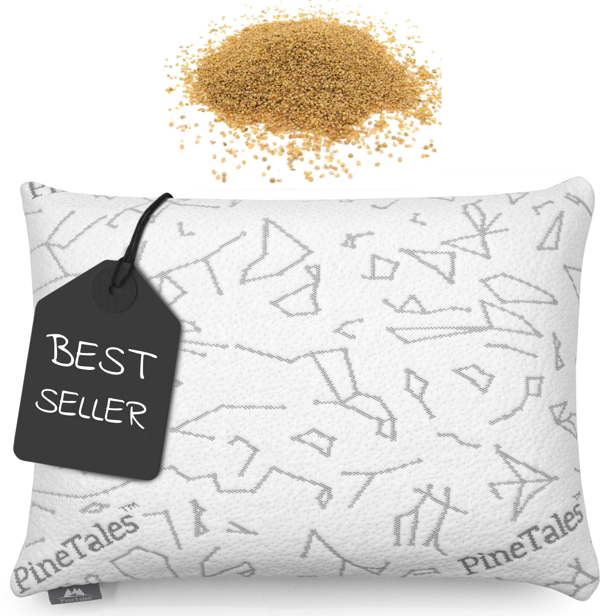 Millet Hulls Pillow for Neck Pain Relief